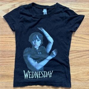 Girls Wednesday Addams Dance Scene Graphic Tee - S (5/6)